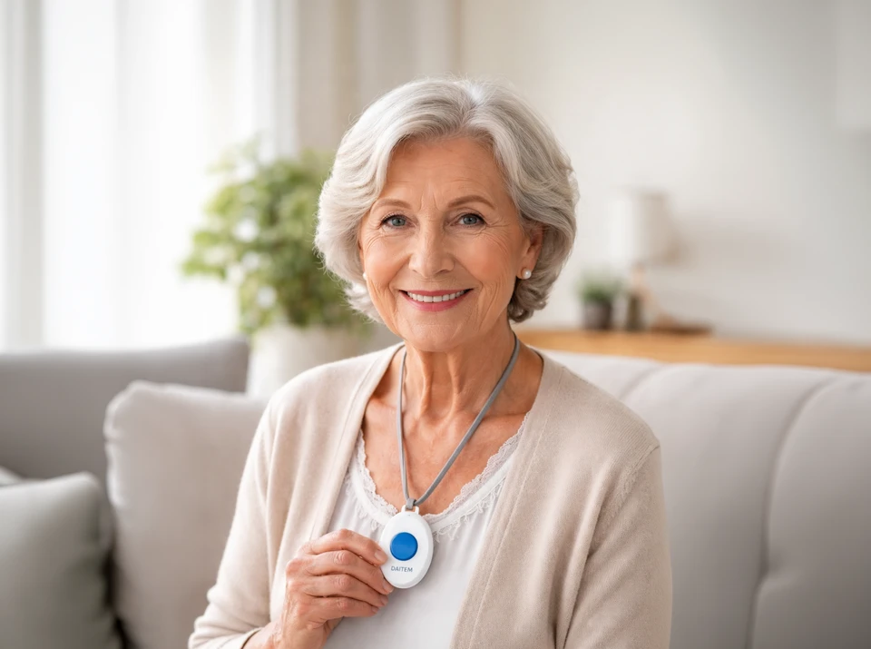 Concept d'assurance avec un bouton appuyé à la main